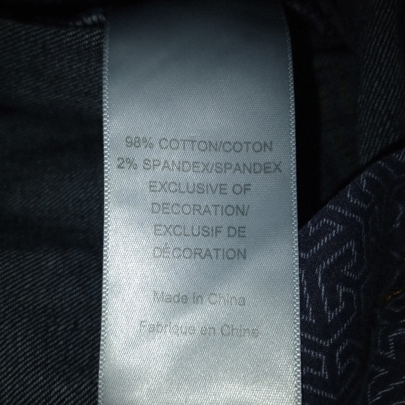 Tory Burch Women's Blue Denim Dark Wash Cuffed Straight Leg Jeans Size 25 - Picture 12 of 12